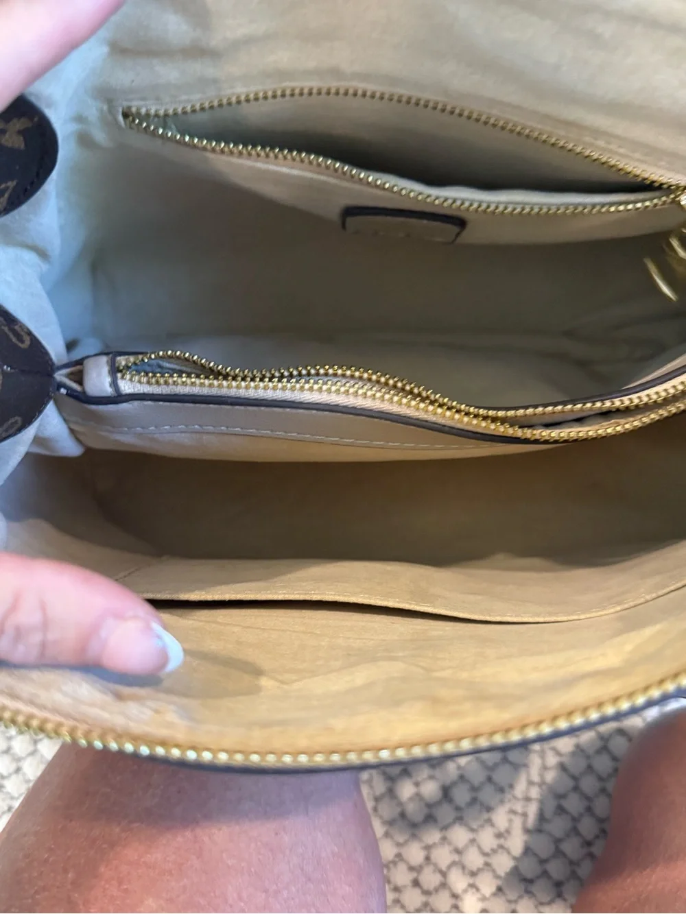 Gray Monogram Top-Handle Tote - Luxury Designer Inspired